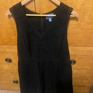 Simply Vera Vera Wang Textured Black Mini Dress